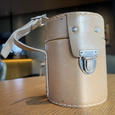 [Excelente] Estuche para lentes de cuero marrón Hasselblad 6900 Foto 1 de 4