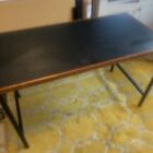 Made.Com Industrial Style  Desk Black Wood Modern SW14 Richmond 120 X 60cm