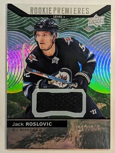 2017-18 Upper Deck Trilogy - Green Foil Jersey #52 Jack Roslovic /399 (MEM, RC) - Picture 1 of 2