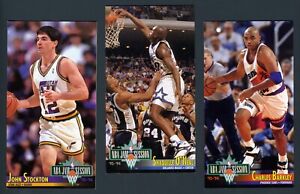 1993-94 Fleer NBA Jam Session Lot Stockton #228 - O'Neal #160 - Barkley #174 HOF