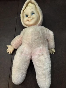 Vintage RUSHTON Stuffed Plush Toy Rubber Face Doll Beautiful - Picture 1 of 18