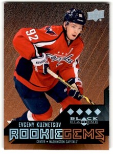 2014-15 UD Black Diamond Orange Evgeny Kuznetsov Rookie #229 Washington Capitals