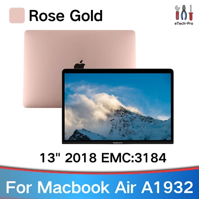 Conjunto de pantalla A1932 para MacBook Air A1932 2018 EMC 3302 LCD pantalla oro rosa Foto 1 de 4