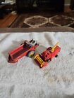 Lot Of 2 Vintage Die Cast Farm Toys Matchbox English Combine And Dinky Spreader