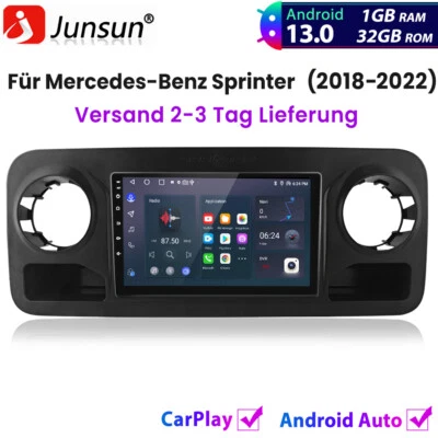 Für Mercedes-Benz Sprinter 2018-2022 Carplay Android13 Autoradio GPS NAVI BT SWC - Bild 1 von 4