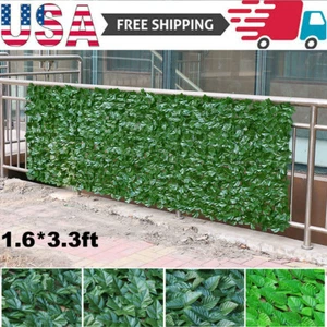 Artificial Fake Ivy Leaf Foliage Garden Privacy Fence Screen Panel Hedge Decor - Picture 1 of 13
