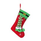Christmas Striped Elf Legs Stocking Pendant Tree Firplace Family Decor