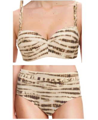 CHANTELLE SWIM Emblem Python Bikini mit Bügel BH Gr.80F +42 UK 36E +L MemoryFoam - Bild 1 von 4