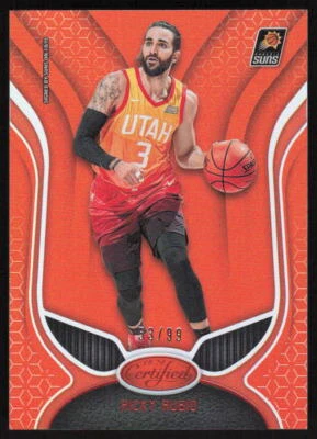 2019-20 Panini Certified Mirror Orange #137 Ricky Rubio /99 Phoenix Suns - Image 1 of 2