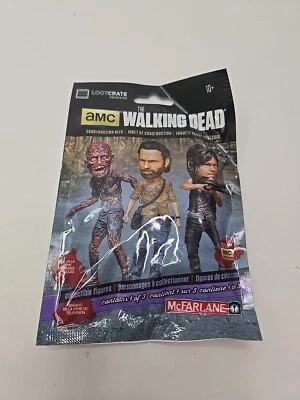 Juego de construcción Walking Dead McFarlane LootCrate Daryl Dixon Rick Grimes figura Foto 1 de 2