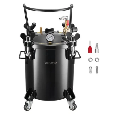 VEVOR Pressure Pot Paint Tank 5.3 Gal Pressure Pot with Quick-Connect Couplers - Image 1 of 4