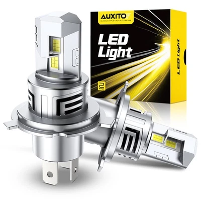 AUXITO M6S 9003 H4 LED Lamp Headlight 6500K Super Bright Universal White 2PCS - Image 1 of 4
