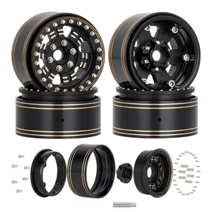 Llanta de latón pesada 1.9 Beadlock para 1/10 RC Crawler Capra VS4-10 TRX4 TRX6 - Imagen 1 de 23