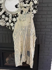 Magnolia Pearl Striped Paint Splatter Frankie Overall Big Hickory - Bild 1 von 4