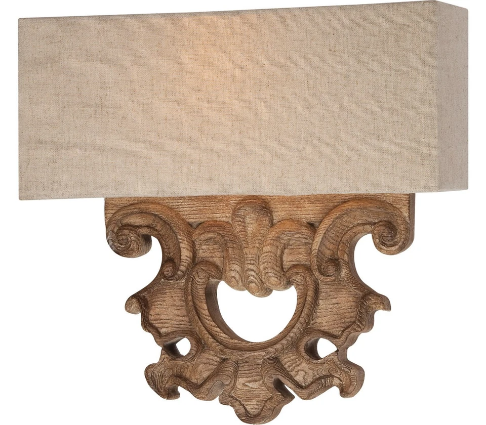 Бра настенное Minka Lavery Abbott Place 2 лампы 120 Вт классическая дубовая патина - Изображение 1 из 1