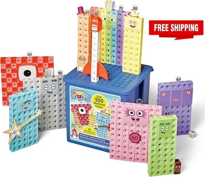 Numberblocks Mathlink Cubes Set Kids Educational Toys Preschool Learning - Image 1 of 4