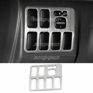silver HeadLight lamp Switch Button Frame Cover Trim For Toyota Prado 2003-2009 - Picture 1 of 3