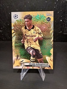 Julien Duranville Gold Rookie #/50 Topps Carnival Edition Borussia Dortmund RC - Picture 1 of 2