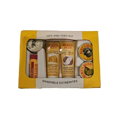 Kit de puntas y dedos de los pies Burt's Bees nuevo crema para manos pies cutículas crema bálsamo labial Foto 1 de 2