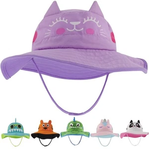 Toddler Sun Hat for Kids UV Protection Beach Bucket Hat for Girls & Boys Fish... - Picture 1 of 6