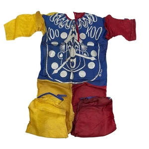 60er Jahre Ben Cooper Koo Koo der Clown Kostüm Medium 8-10 Magic-Glo ohne Maske - Bild 1 von 11