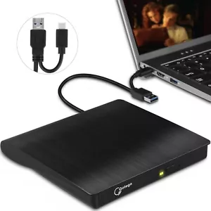 External DVD Drive USB 3.0 TYPE C USB C Portable CD/DVD +/-RW Disk Drive Externa - Picture 1 of 5