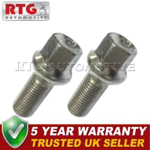 2x Wheel Bolts For Volkswagen Bora 1998-2005 (Alloy Wheels) Silver - Picture 1 of 1