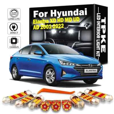 Canbus Car LED Interior Light Kit For Hyundai Elantra 2001-2022 Map Dome Bulbs - Image 1 of 4