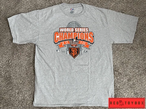 San Francisco Giants Shirt Mens XL Majestic Gray 2010 SF World Series Champs MLB Cover