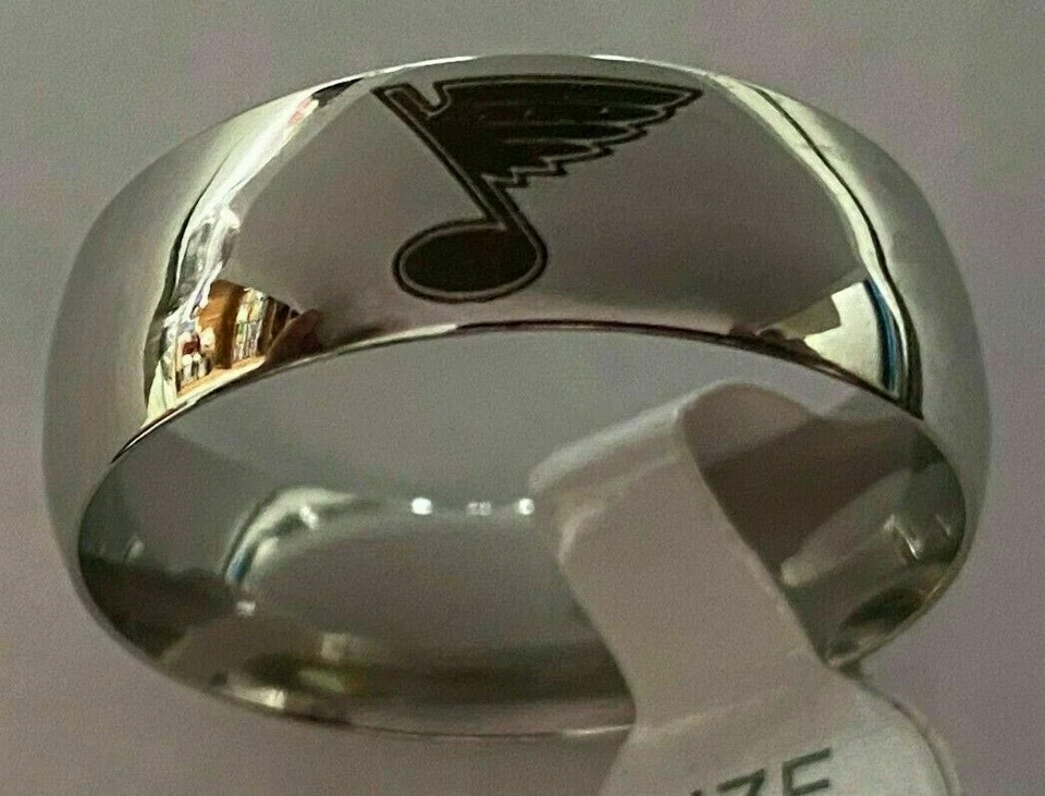 St. Louis Blues titanium ring size 7 - Image 1 of 1