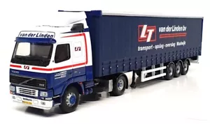 Corgi 1/50 Scale CC12407 - Volvo Cutainside Truck & Trailer (Van Der Linden) - Picture 1 of 7
