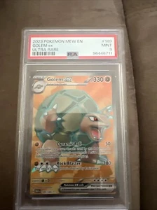2023 POKEMON MEW EN-151 ULTRA RARE #189 GOLEM EX PSA 9 - Picture 1 of 2