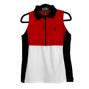L-RL Ralph Lauren | Crest | 1/4 Zip | Collar | Sleeveless | Golf / Tennis | M - Picture 1 of 7