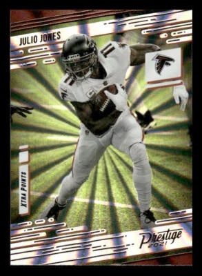 2021 Panini Prestige #32 Julio Jones Xtra Points Sunburst Atlanta Falcons - Image 1 of 2