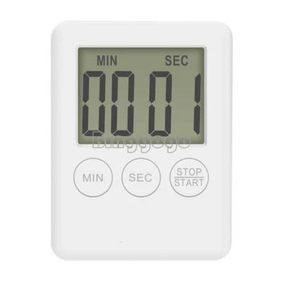 LCD Display Digital Kitchen Cooking Timer Count-Down Up Clock Alarm Magnetic WH - Bild 1 von 4