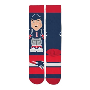 NFL New England Patriots Pat Dress Crew Socks One Size Fits Most OSFM Suit Gift - Picture 1 of 1