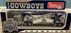 1993 Matchbox Dallas Cowboys Limited Edition Super Bowl XXVII Tractor Trailer - Picture 1 of 5