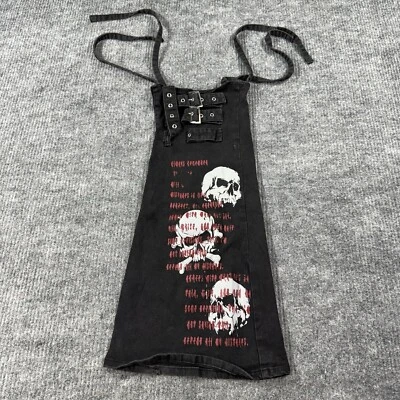 VTG Y2K Womens Pant Leg Add On Goth Wide Flared Cyber Skull Tripp Style One Size - Image 1 of 4