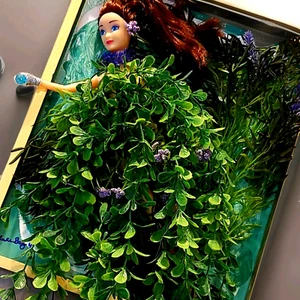 OOAK Artist Doll Mother Earth Mixed Media Assemblage Art Doll in Shadow Box - Picture 1 of 14