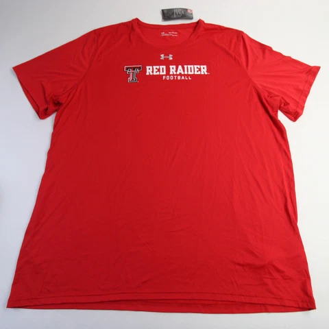 Texas Tech Red Raiders Under Armour HeatGear Short Sleeve Shirt Men's Red New Cover