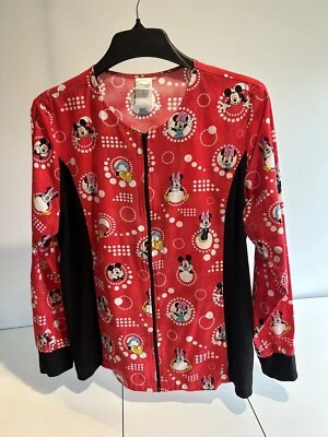 Disney Women's Red Scrub Top Size L - Image 1 of 4