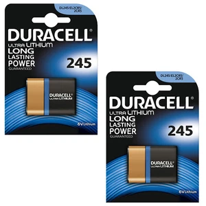 2 x Duracell 245 2CR5 6V Litio Foto Batería CR245 DL245 EL2CR5 - Imagen 1 de 2