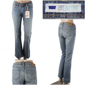 NWT LEVI'S Junior Women's 5 S/C Bold Curve Low Rise Boot Cut Jeans 30" Inseam - Picture 1 of 12