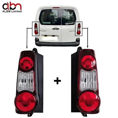 Peugeot Partner Mk2 Van 2012-2019 2 Door Rear Tail Light Lamp Right & Left Side - Image 1 of 4