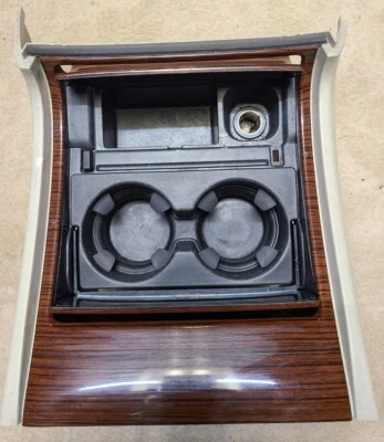 2003-2004 Cadillac Escalade - Woodgrain ASH TRAY Cupholder Shale tan 03 04 - Image 1 of 4