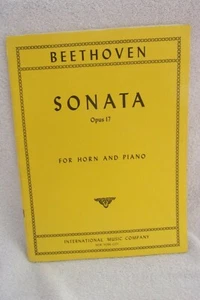 Beethoven  Sonata Opus 17 For Horn and piano No. 1205 - Picture 1 of 7