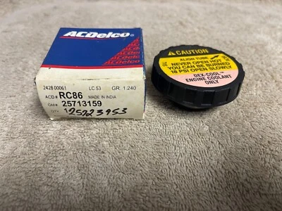 NOS GM 25713159 ACDELCO RC86 1985-05 CHEVY GMC PONTIAC CADILLAC RADIATOR CAP Foto 1 de 4