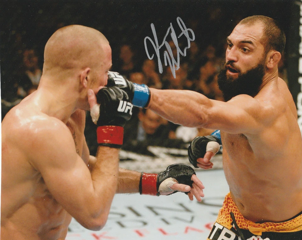 FOTO 8X10 FIRMADA POR JOHNY HENDRICKS MMA UFC 200 171 167 CAMPEÓN NOCHE DE LUCHA Foto 1 de 1