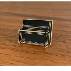 Upright Piano Lapel Pin - Music Award Pin - Enamel finish, piano recital gift - Picture 1 of 3