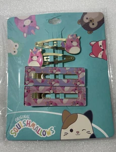 Squishmallows 4 Piece Hair Clip Set New In Package Lola - Picture 1 of 6